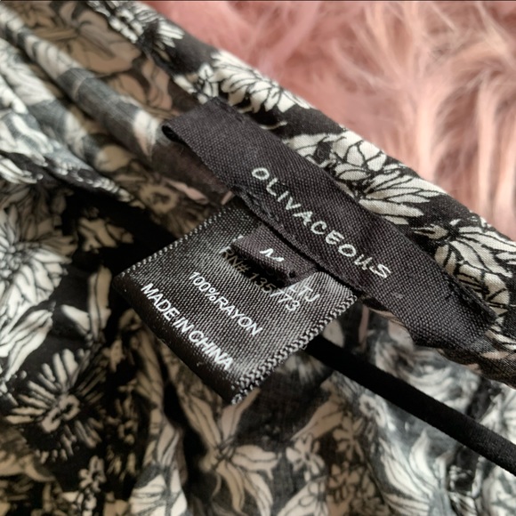 Olivaceous Wrap Tie Floral Top - Picture 2 of 7